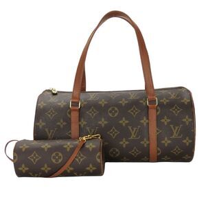 LOUIS VUITTON Authentic Brown Monogram Papillon 30 Pouch
